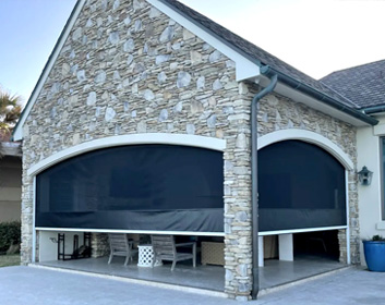 Retractable Powered Vinyl & Screen