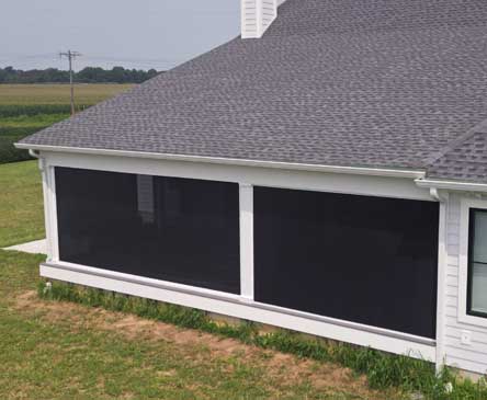 Screened-in porch in Annapolis, MD.